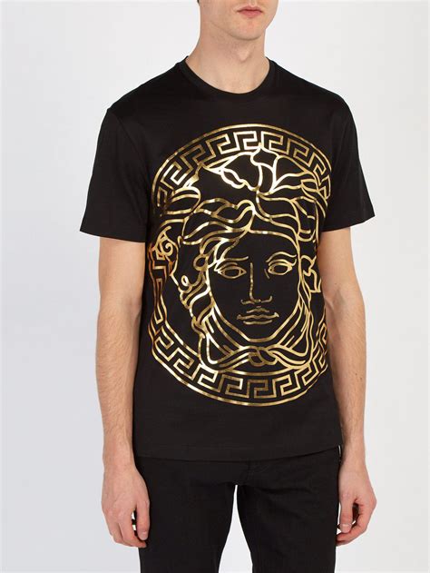 black versace shirt with gold|Gold Versace shirts for men.